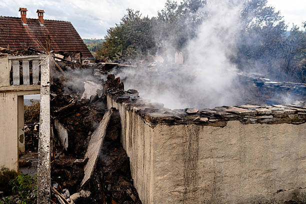 Professional Fire Damage Removal technician working in Columbia, MD